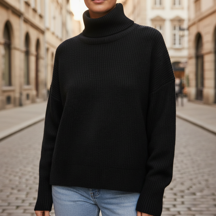 Maglione con collo alto per donna