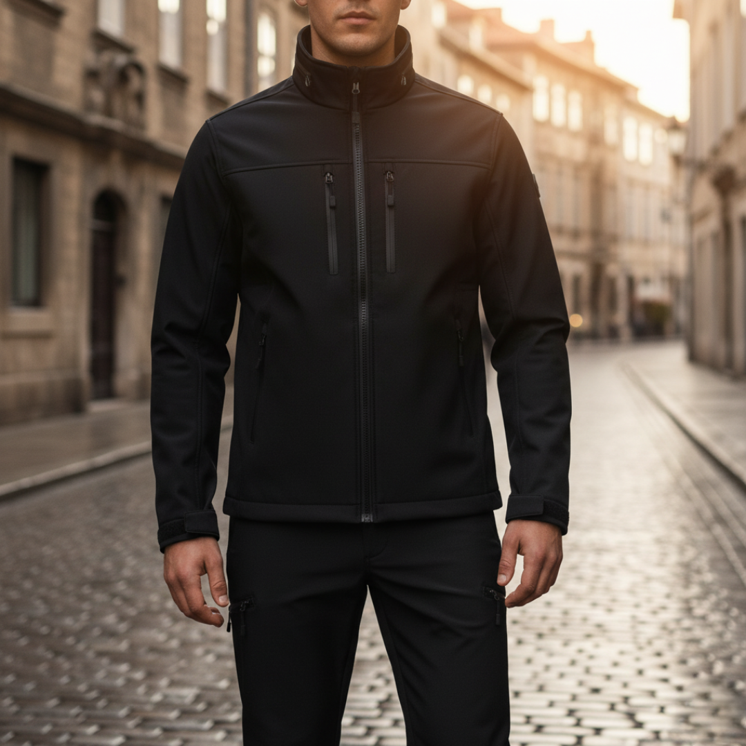 Set Outdoor Uomo Softshell Antivento