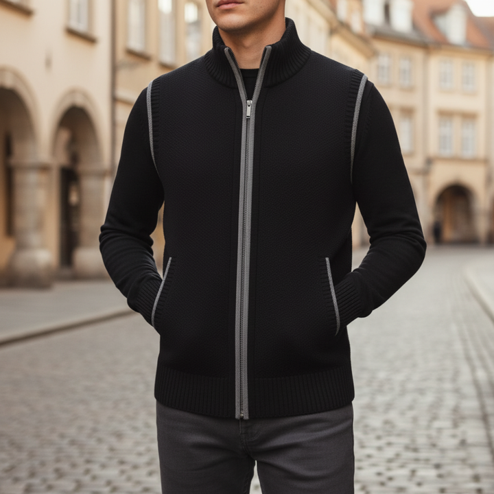 Gilet Uomo Casual Con Zip