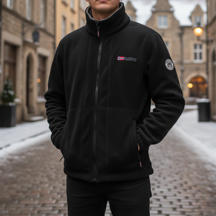 Giacca Uomo Fleece con Zip Invernale