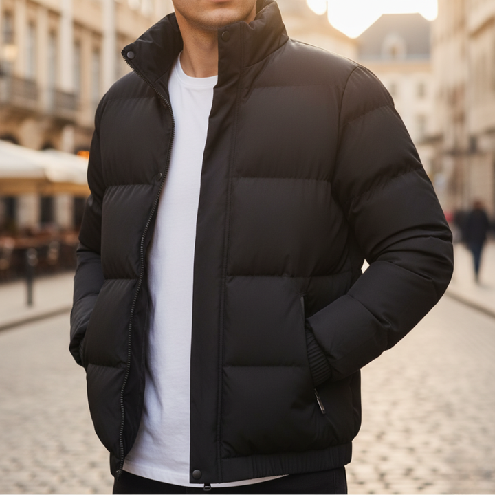 Giacca Uomo Piumino Collo Alto