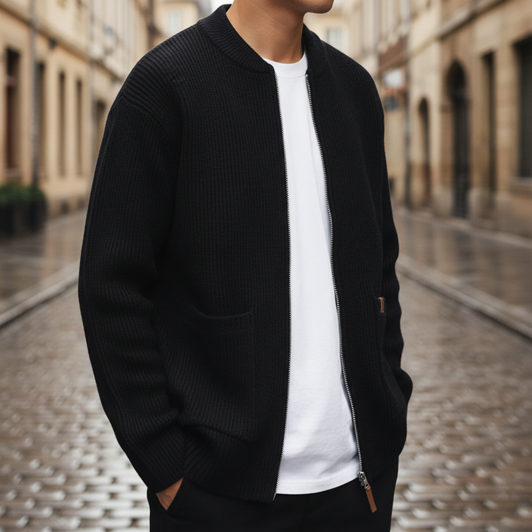 Cardigan Uomo Collo Alto