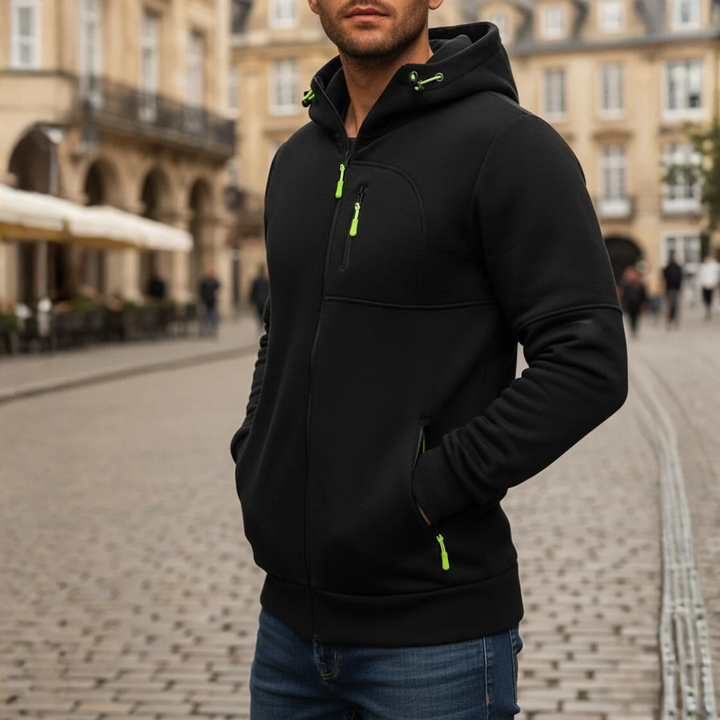 Giacca con Cappuccio da Uomo con Cerniera