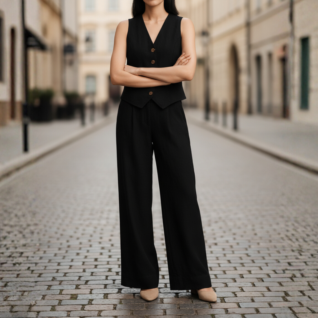 Completo Donna con Gilet e Pantaloni