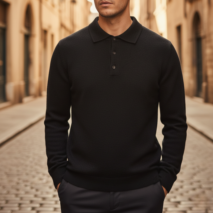 Maglione da uomo con colletto