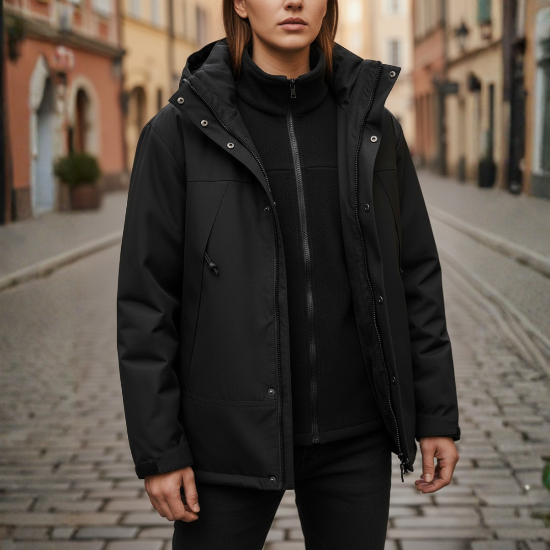 Giacca Donna Impermeabile con Cappuccio