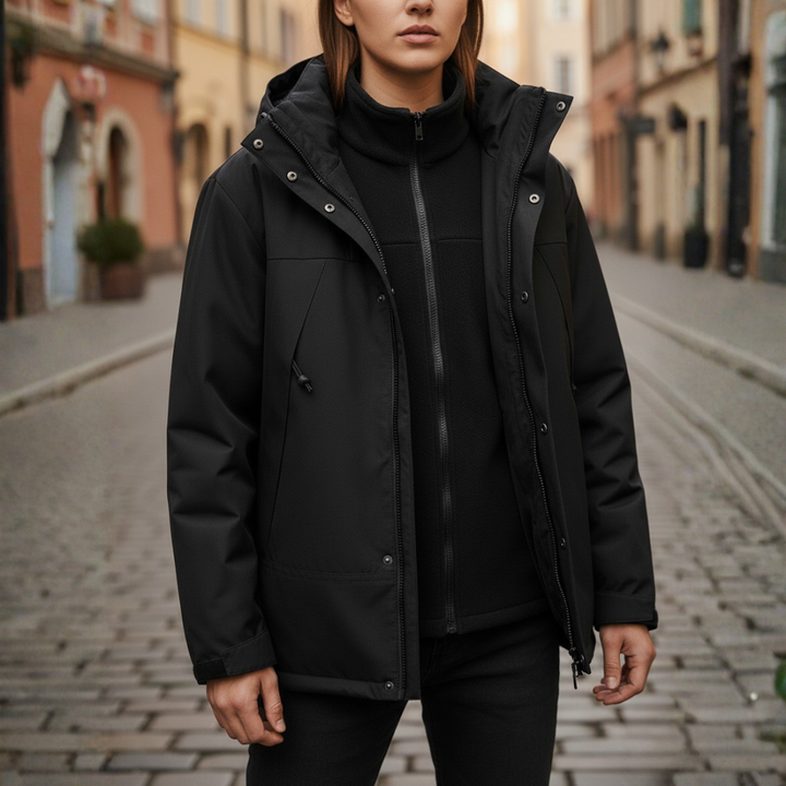 Giacca Donna Impermeabile con Cappuccio