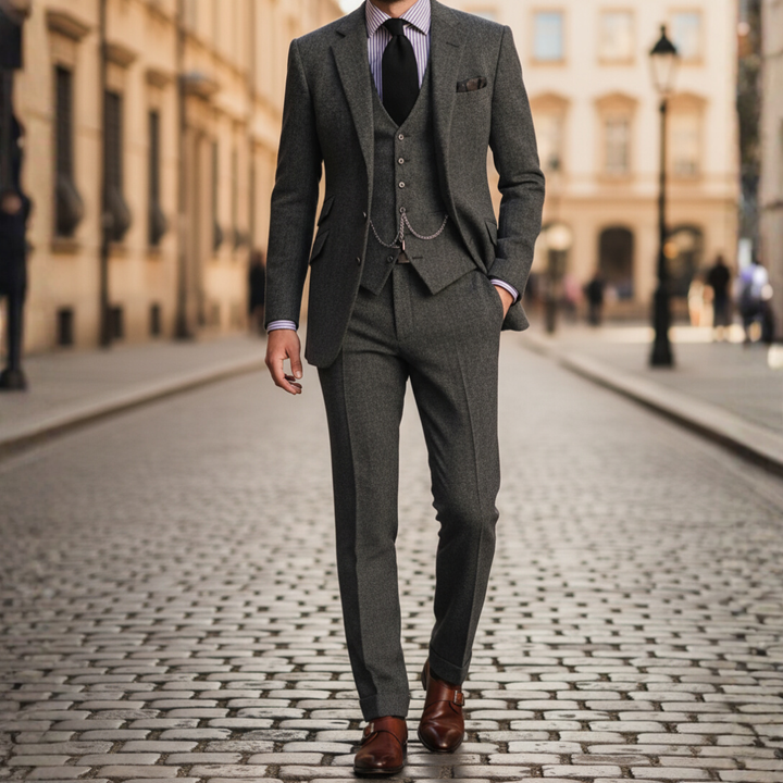 Completo Uomo Elegante Giacca Pantaloni Gilet