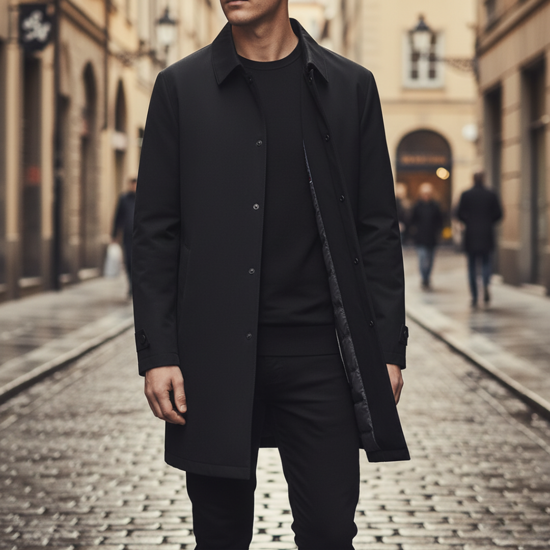 Cappotto Uomo in con Bottoni