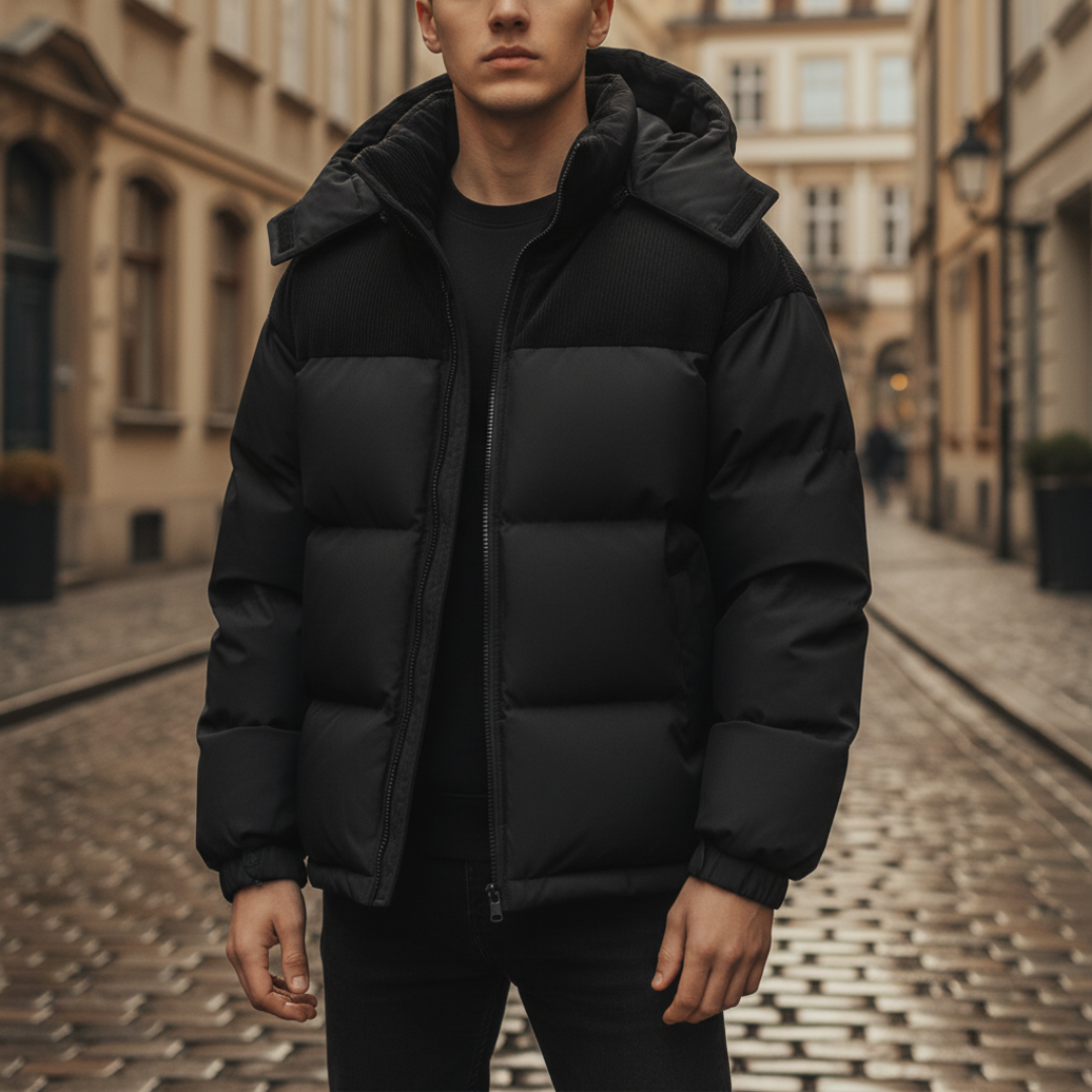 Giacca Piumino Uomo con Cappuccio