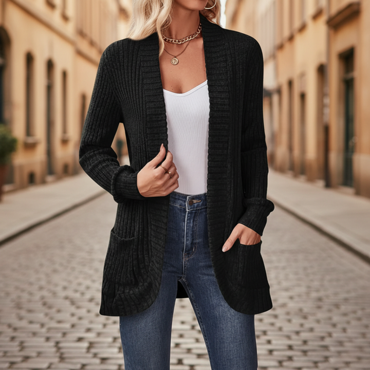 Cardigan Donna in Maglia con Tasche Disponibile