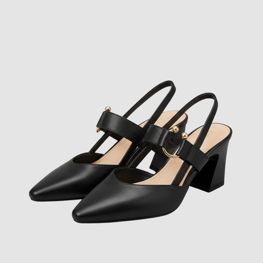 Damenpantoffeln mit Absatz