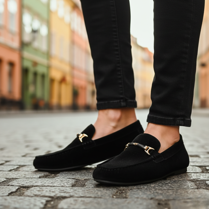 Mocassini Uomo in Pelle con Fibbia Disponibili