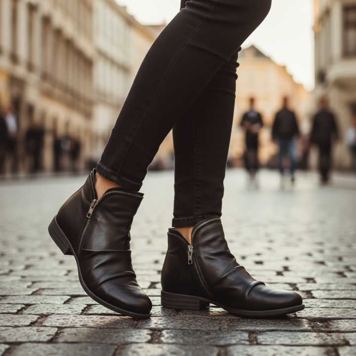 Stivaletti donna con zip