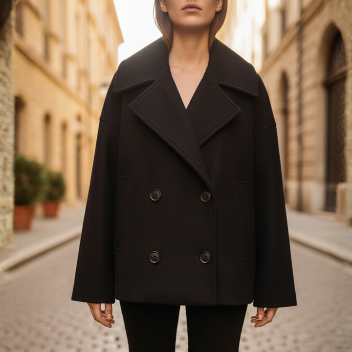 Giacca Corto Donna in Materiale Misto