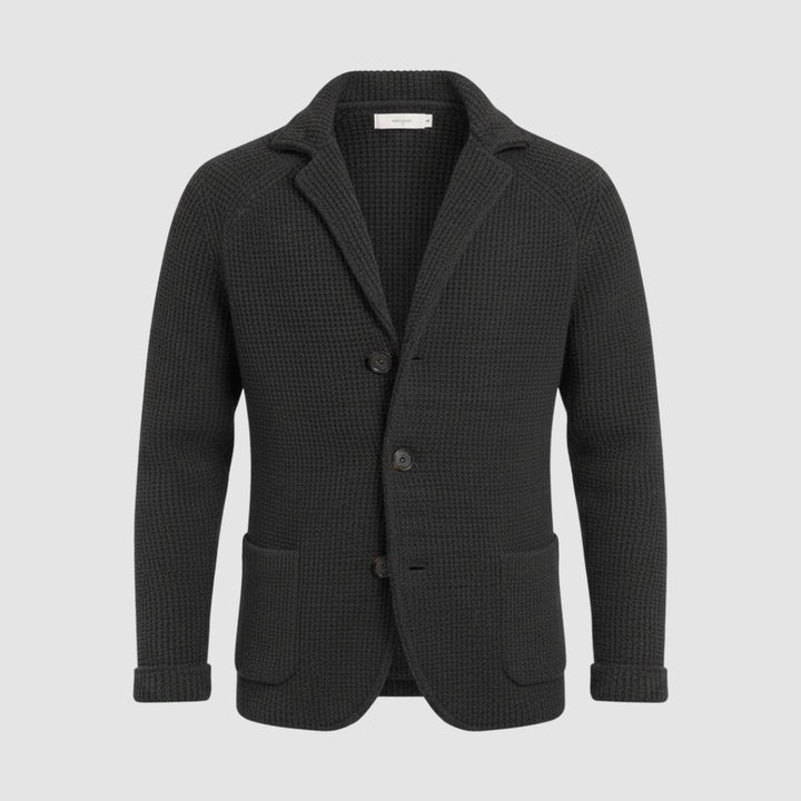 Blazer da uomo in maglia a nido d'ape