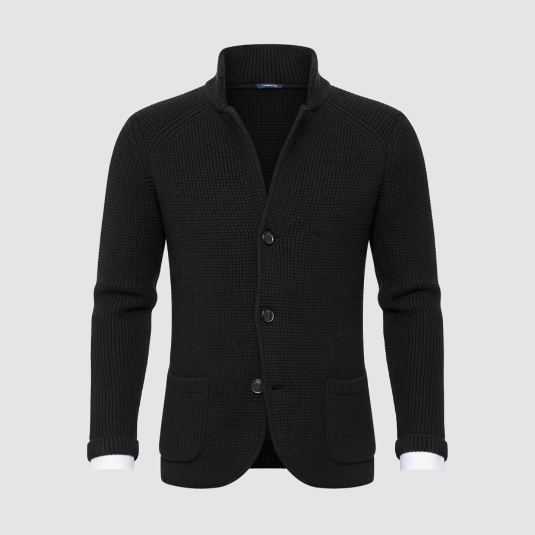 Cappotto da uomo doppiopetto con collo alto