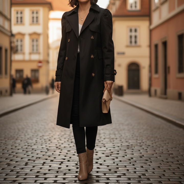 Trench coat lungo da donna