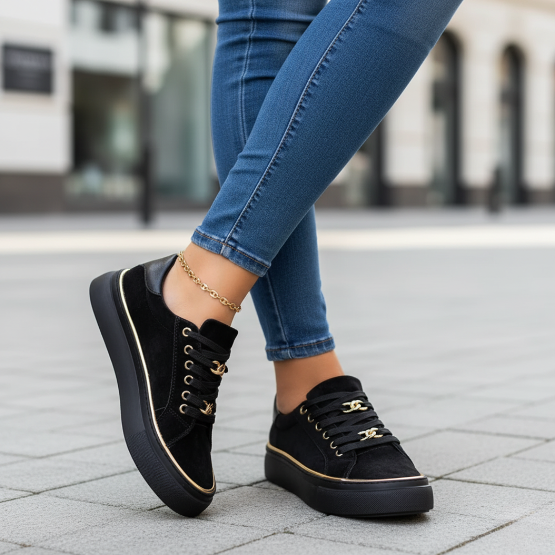 Damen Sneaker Orthopädisch Synthetisches Material