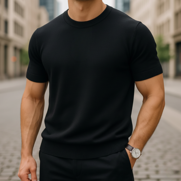 Maglione Uomo Manica Corta in Cashmere