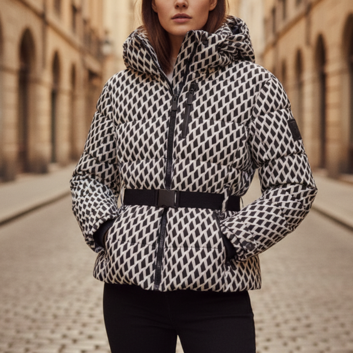 Giacca Invernale Donna Piumino Imbottito con Cappuccio