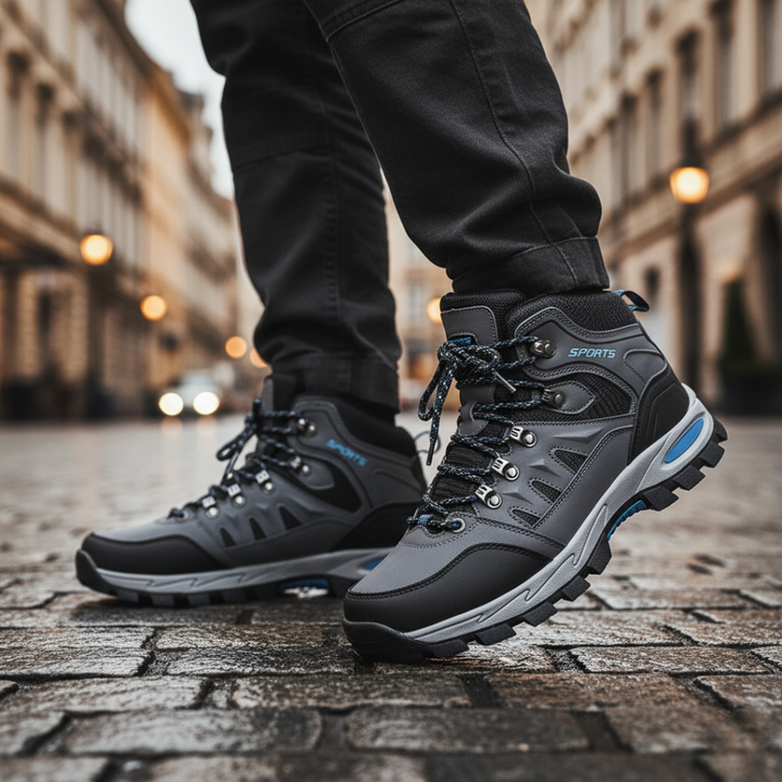 Wasserdichte Herren-Wanderschuhe mit Schnürsenkeln