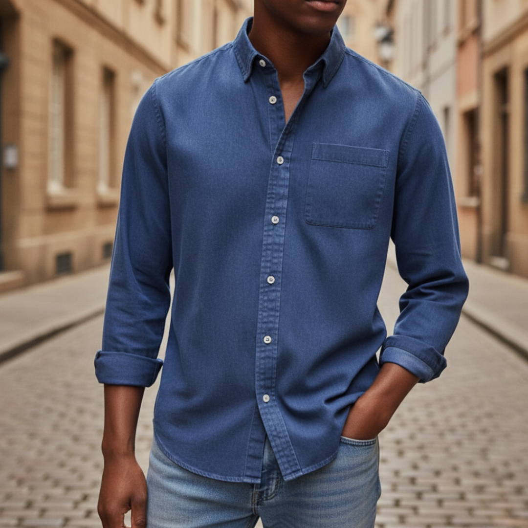 Herrenhemd mit Brusttasche