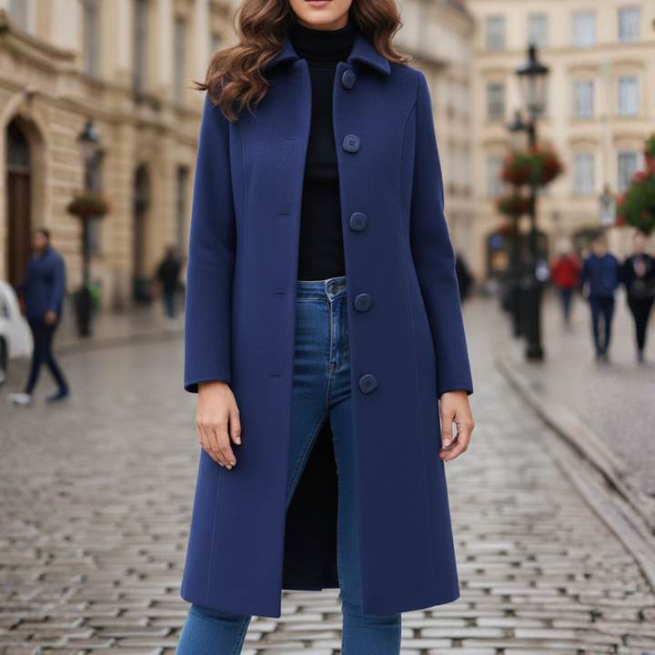 Cappotto Donna con Bottoni per l'Inverno