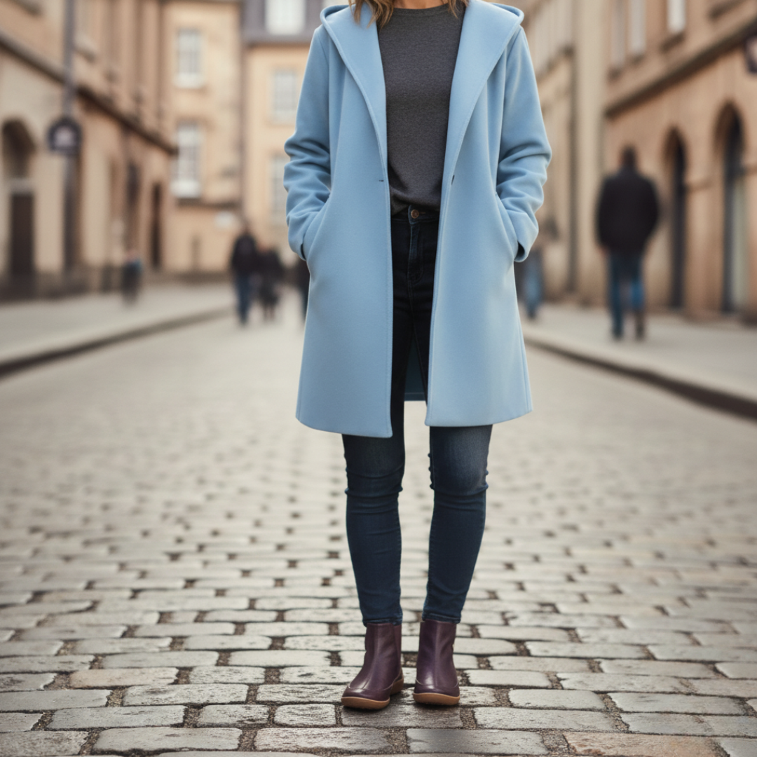Giacca Donna con Cappuccio in Tessuto Resistente