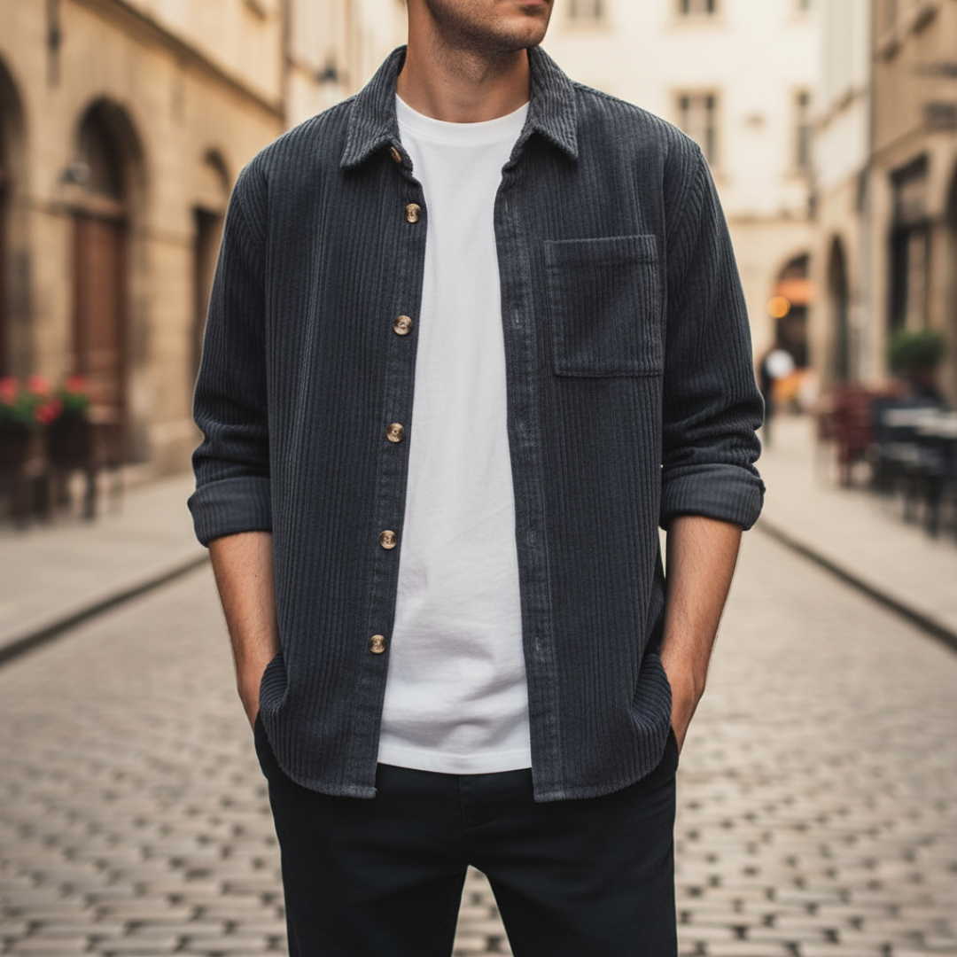 Camicia Uomo a Righe Casual