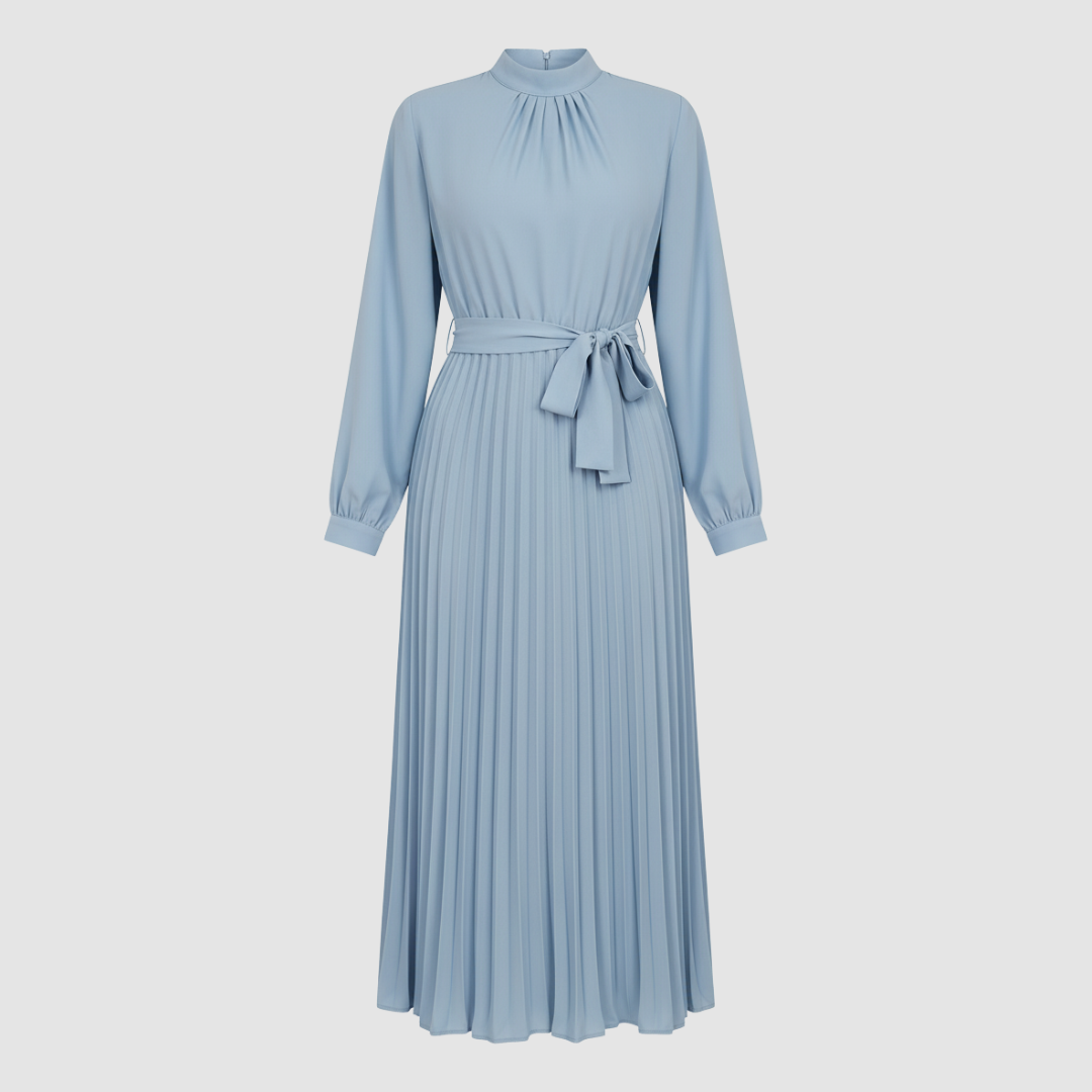 Abito lungo donna a pieghe