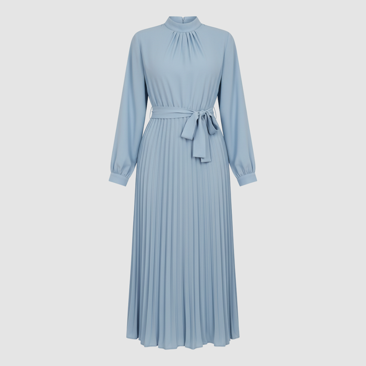 Abito lungo donna a pieghe