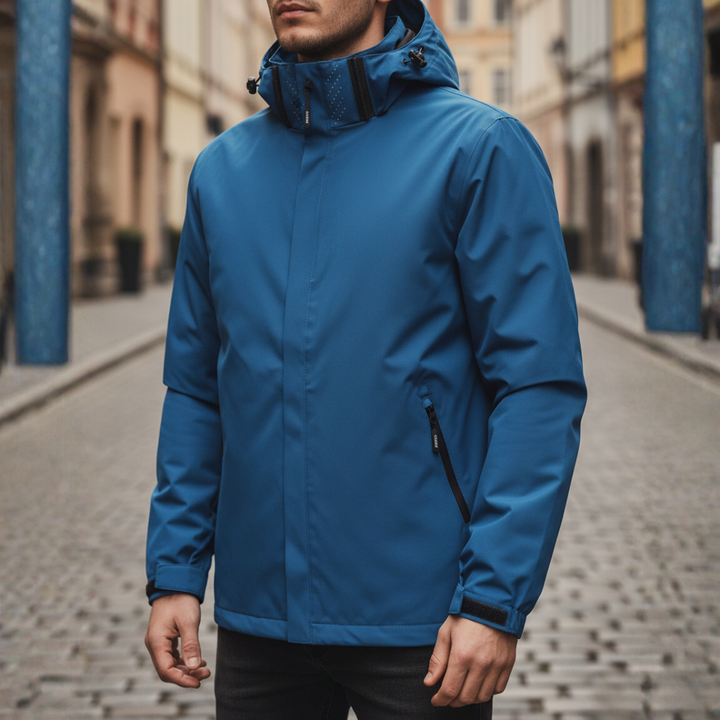 Giacca outdoor da uomo resistente all'acqua traspirante