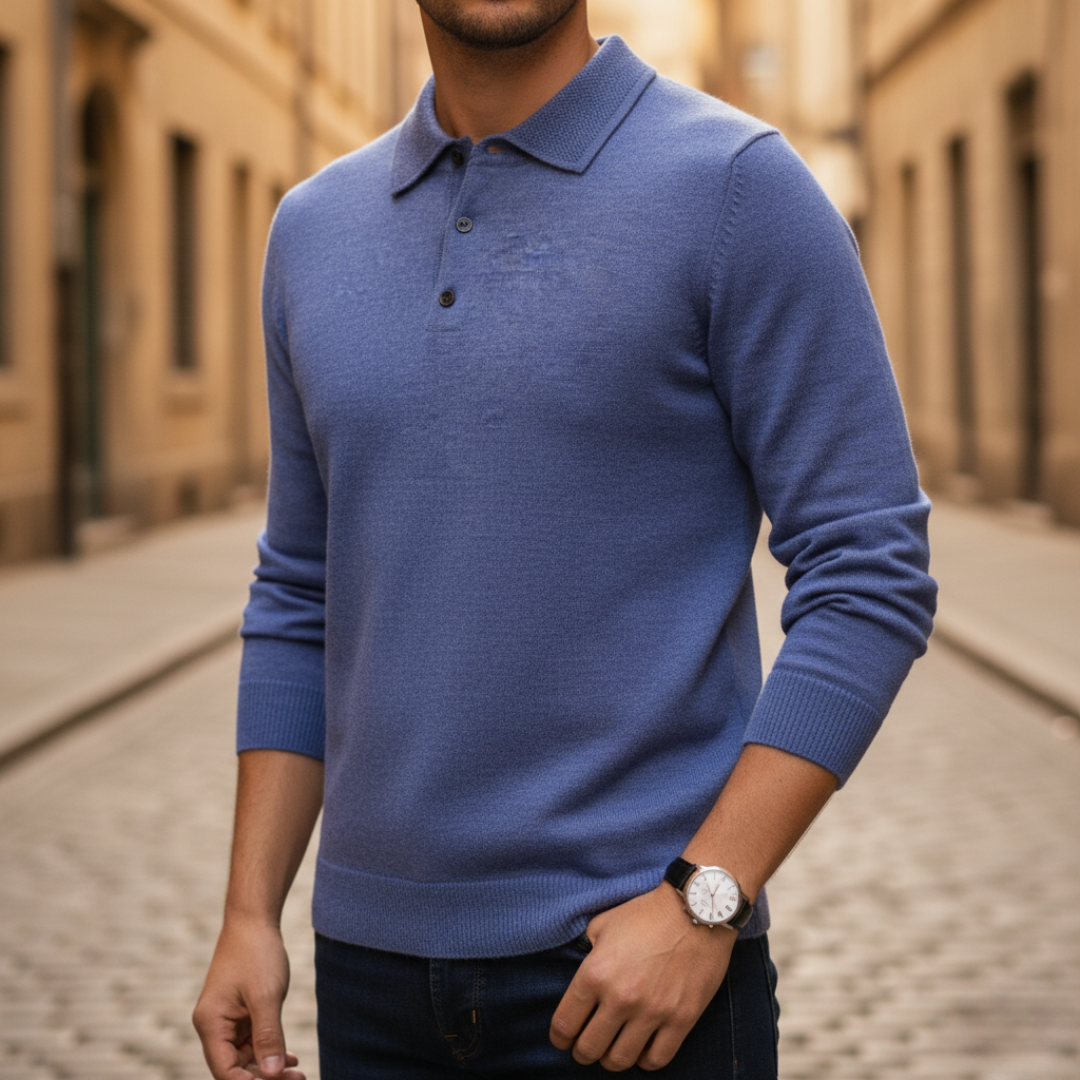 Maglione da uomo con colletto