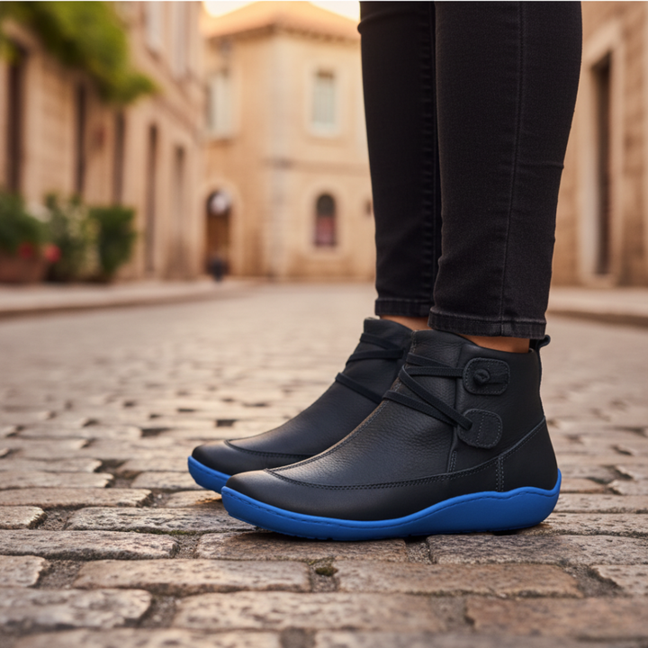 Scarpe Donna in Ecopelle con Suola Colorata