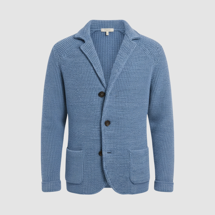 Blazer da uomo in maglia a nido d'ape