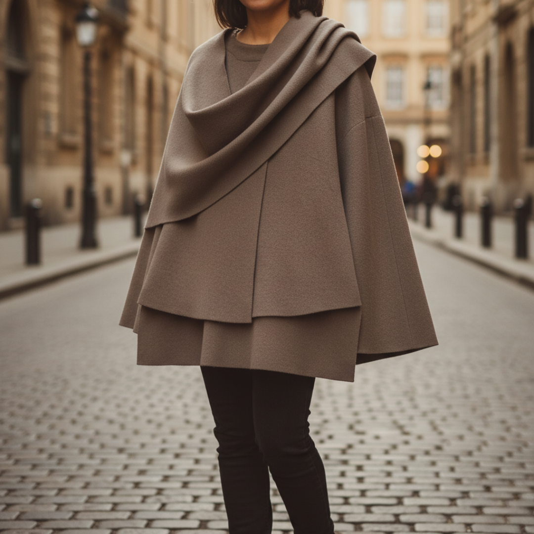 Giacca Donna Lana Cashmere Corta con Sciarpa