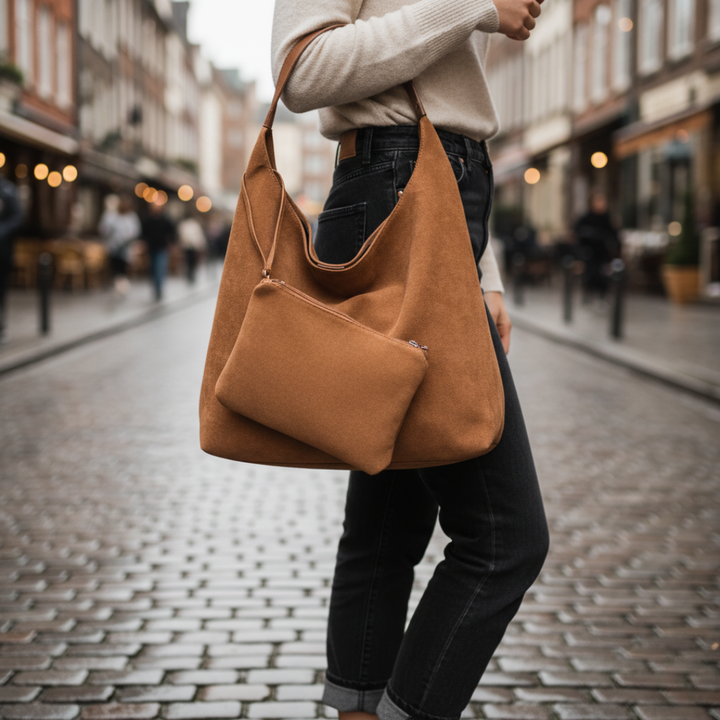 Borsa Donna con Manico e Pochette Abbinata