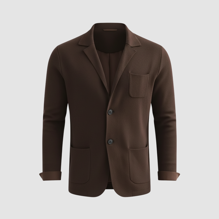 Blazer in maglia da uomo a due bottoni