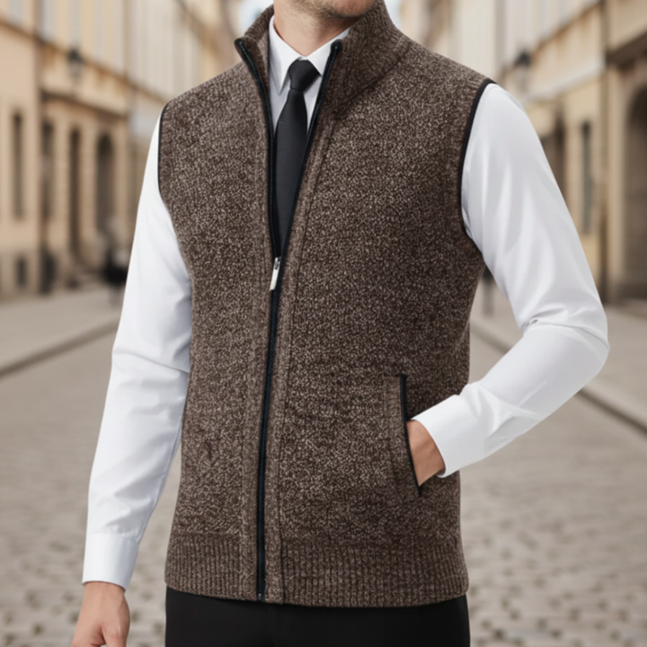 Gilet Uomo Casual Con Zip
