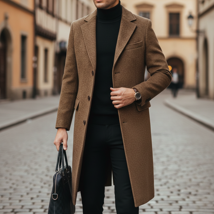 Cappotto Uomo in Tessuto con Taschino