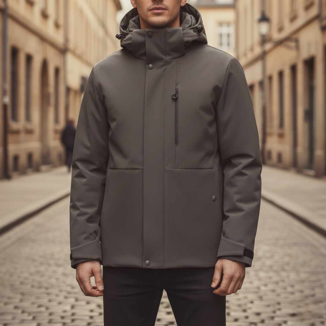 Giacca Uomo Impermeabile con Cappuccio