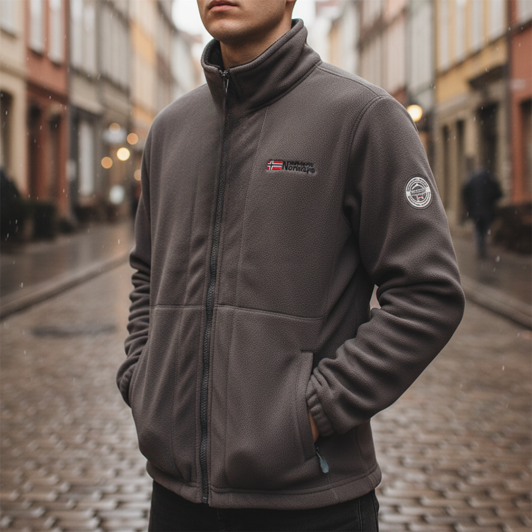 Giacca Uomo Fleece con Zip Invernale