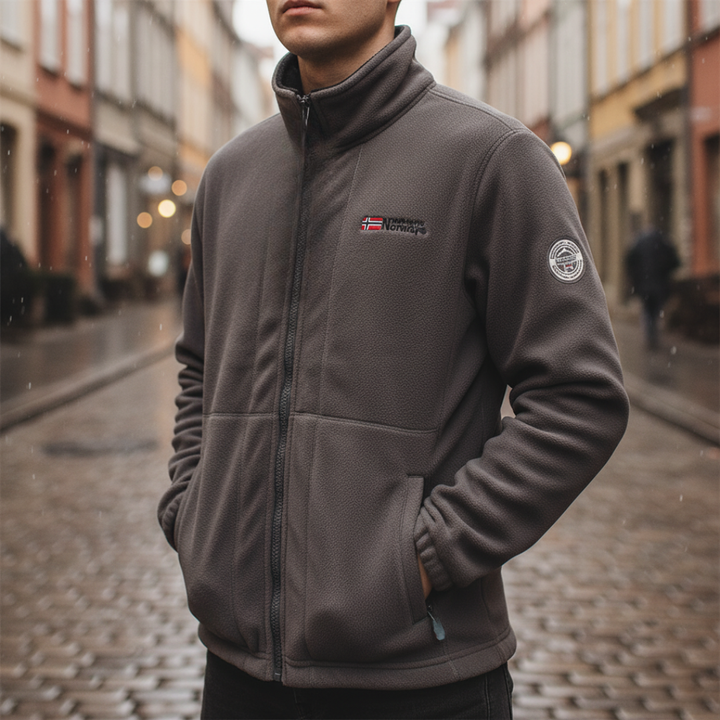 Giacca Uomo Fleece con Zip Invernale