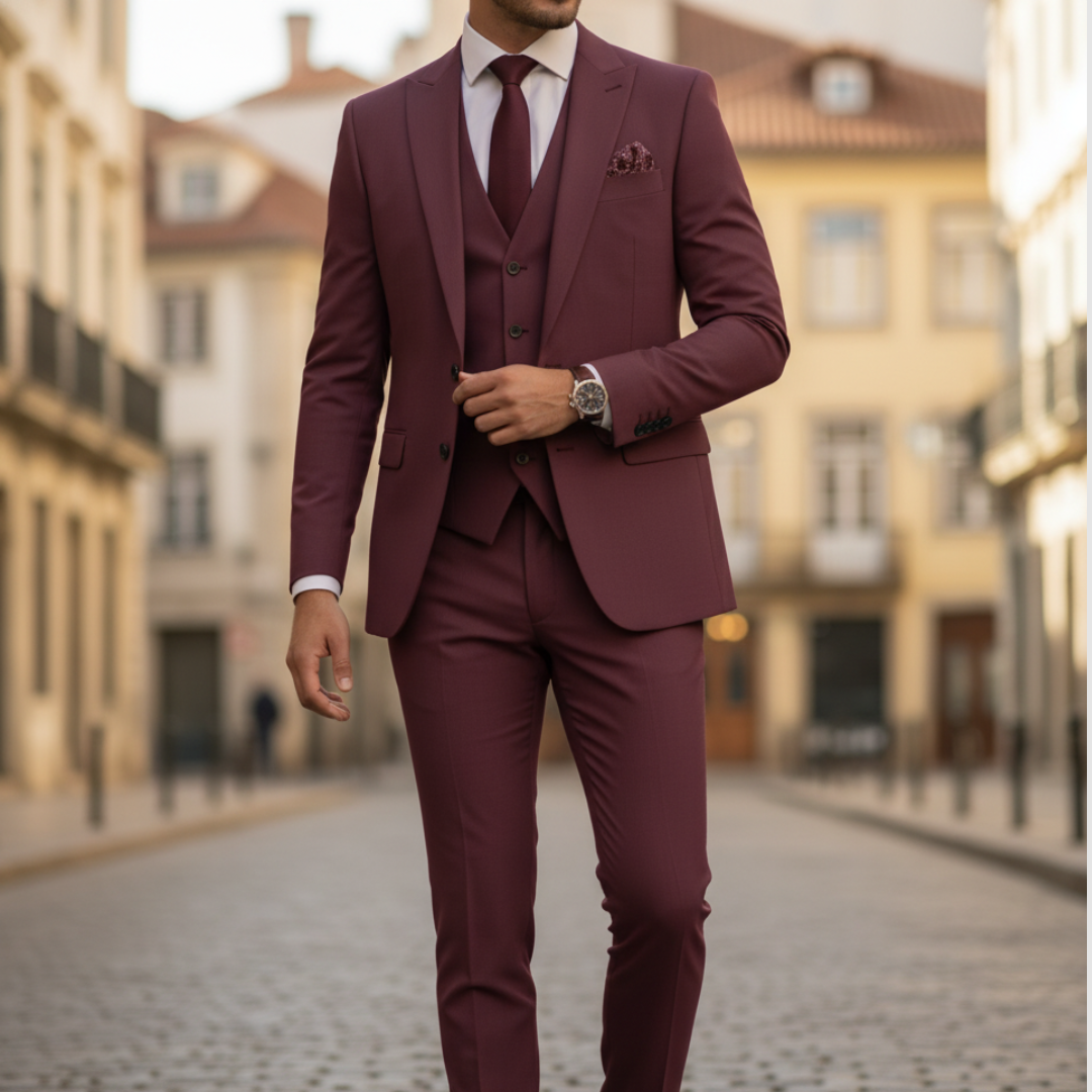 Completo Uomo Giacca Pantaloni Slim Fit