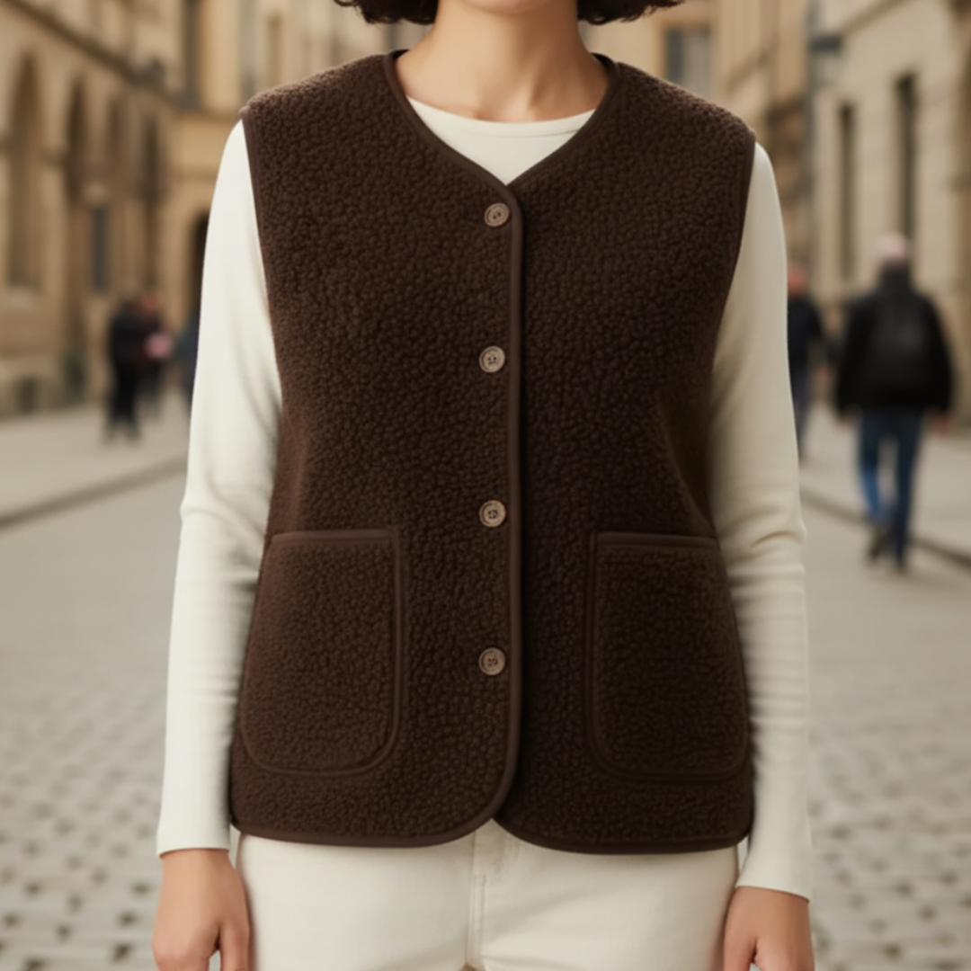 Gilet Donna Morbido con Bottoni