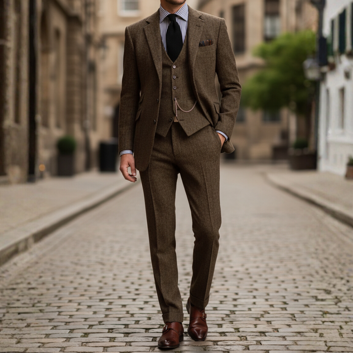 Completo Uomo Elegante Giacca Pantaloni Gilet