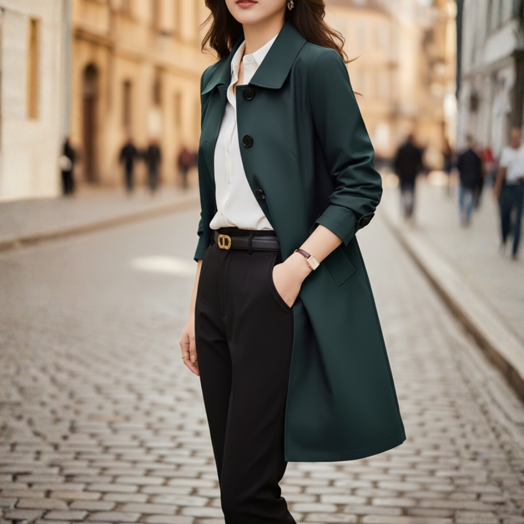 Trench Donna Corto Poliestere Classico