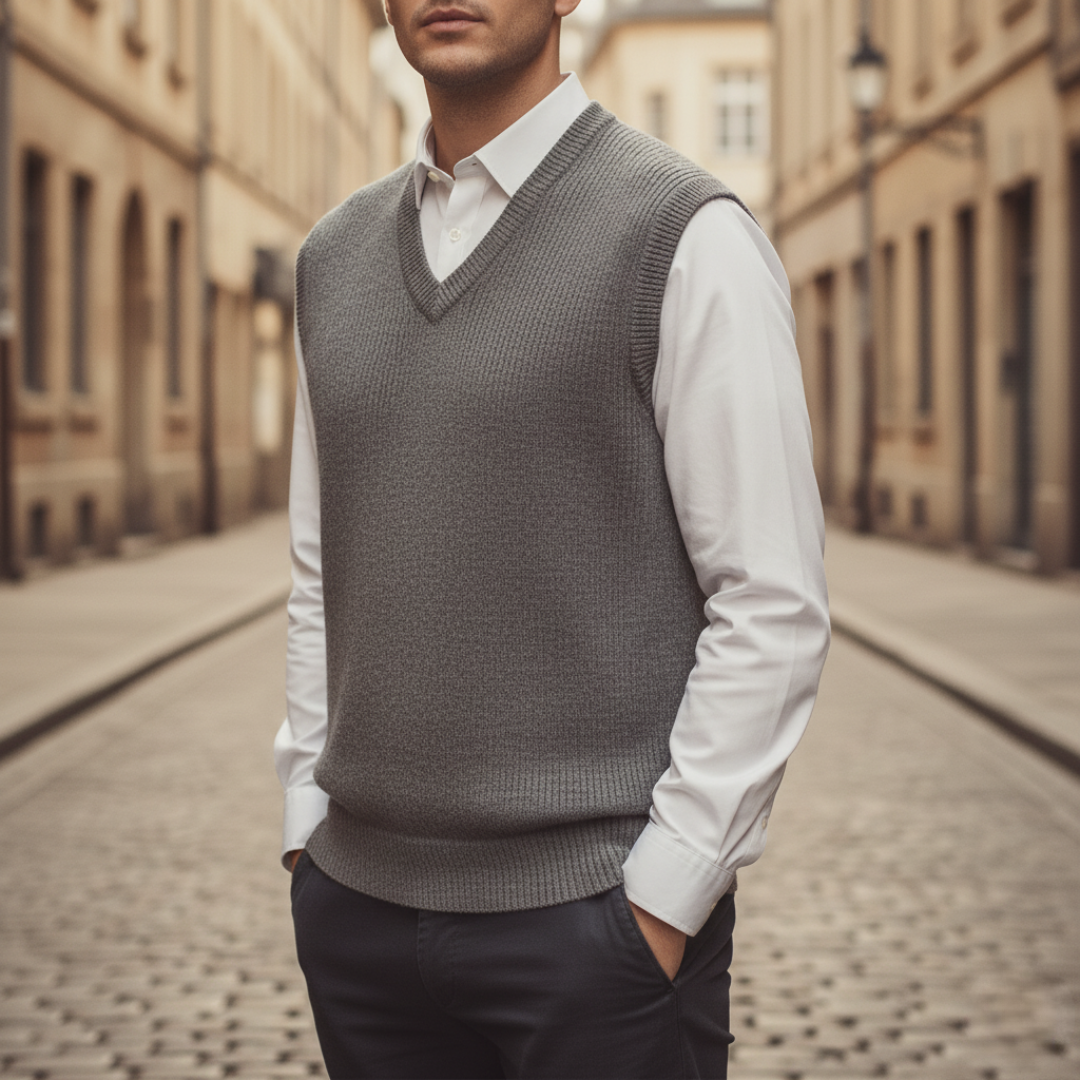 Gilet Uomo con Collo a V