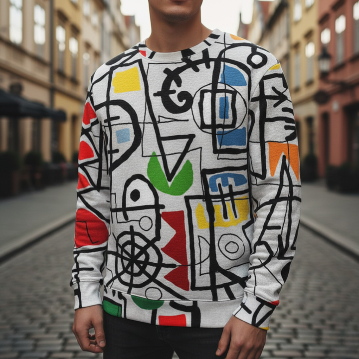 Maglione Uomo con Design Moderno in Tessuto